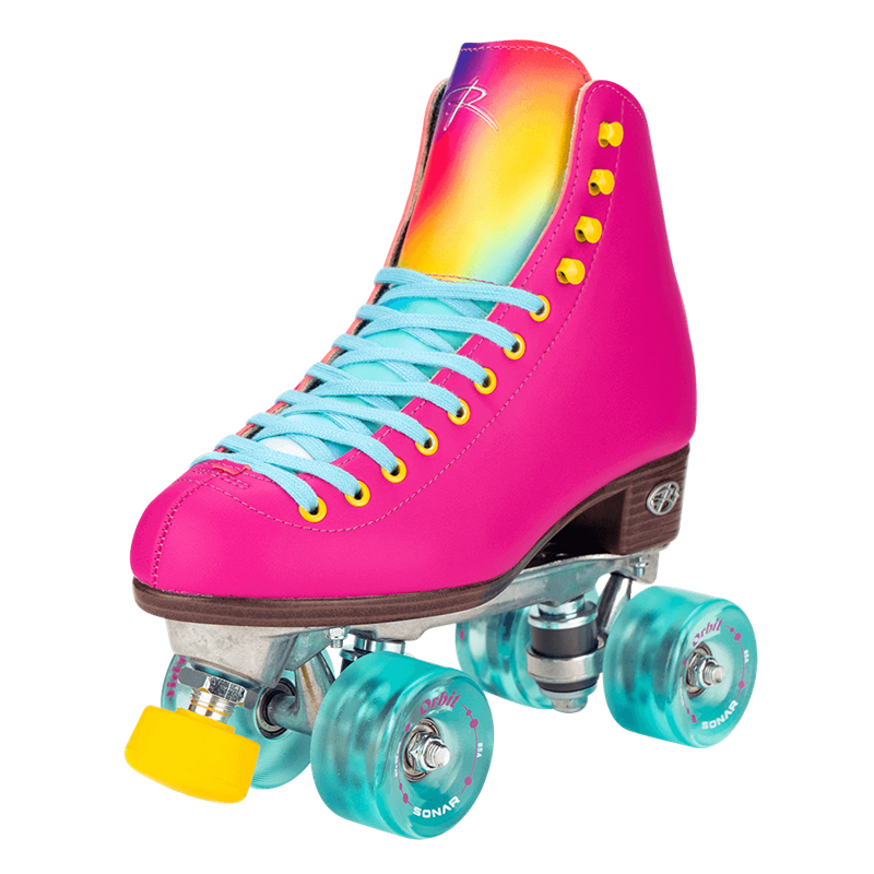 Riedell Orbit outdoor roller skate in Orchid pink